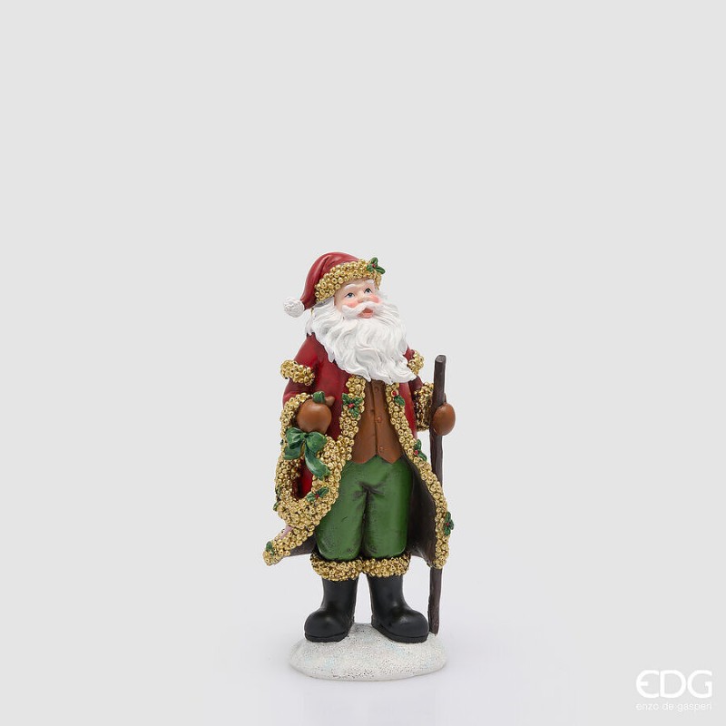 DECORO BABBO CON BASTONE H.27 L.13 L.11 C6