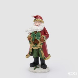 DECORO BABBO CON GHIRLANDA H.37 L.17 L.16 C6