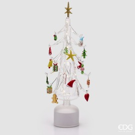 DECORO PINO TWIST DECORI LED H.45 D.9 MOV.+LED C6