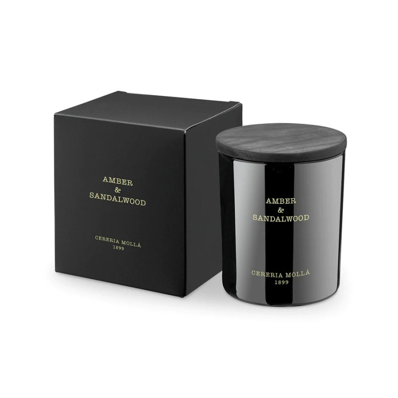 CANDELA PREMIUM 230GR. AMBER  SANDALWOOD