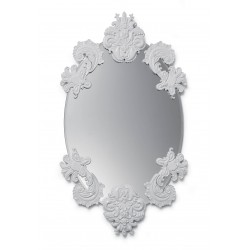 Specchio ovale senza cornice (Bianco)