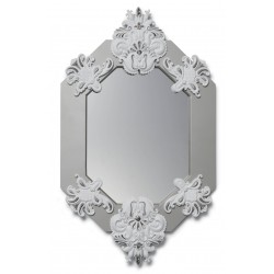 Specchio ottagonale (Bianco / Argento)
